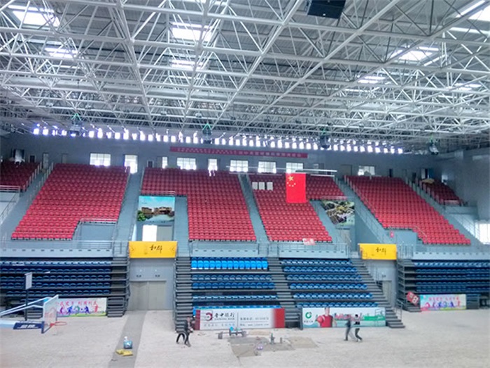 兴化电厂体育馆网架加工